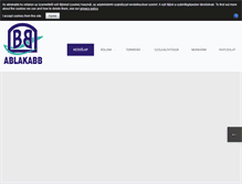 Tablet Screenshot of ablakabb.hu